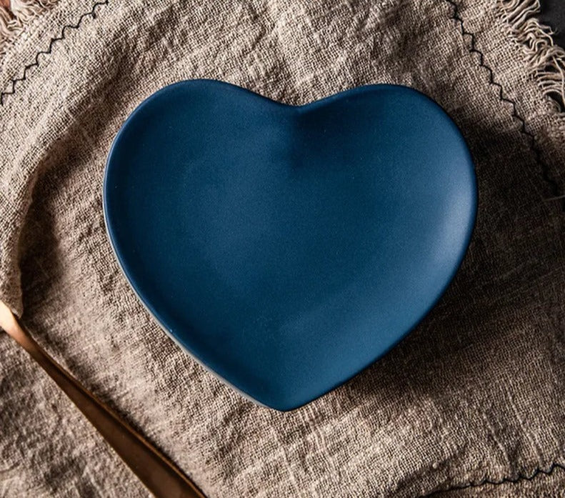 Morandi Heart-Shaped Ceramic Plates