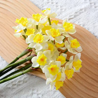 Handmade Soft Rubber Artificial Daffodils