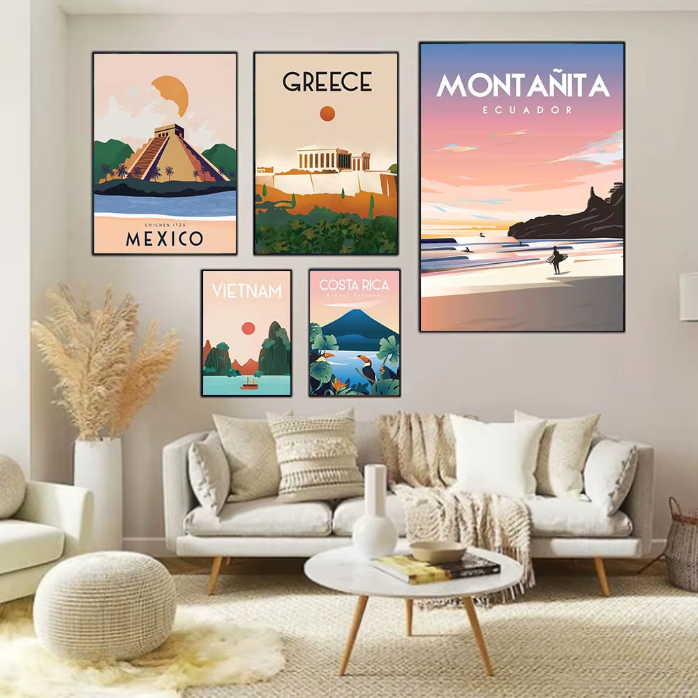 City and Country Landscape Wall Prints