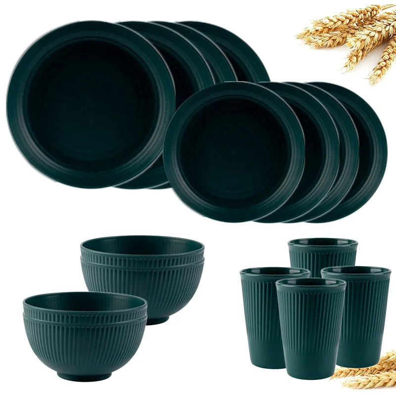 Wheat Straw Tableware Sets