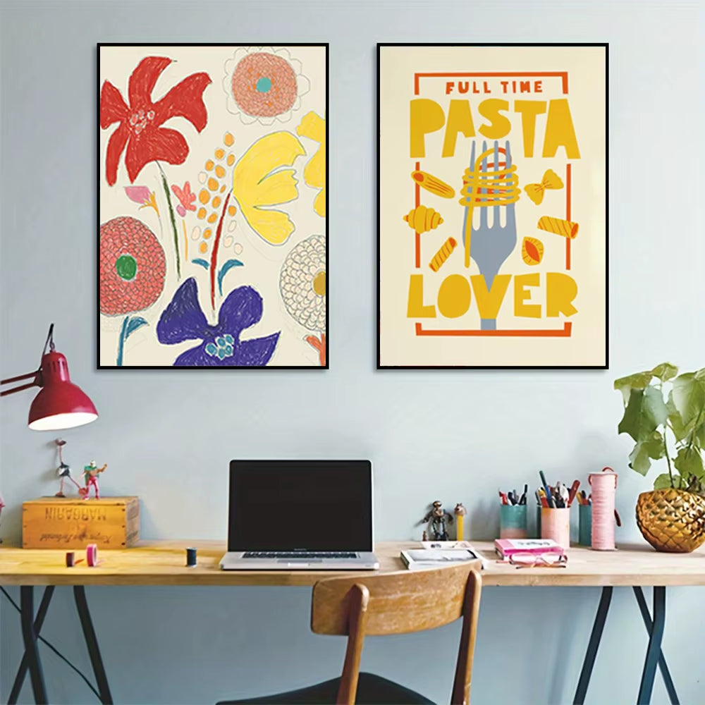 Bright Food Kitchen Wall Prints