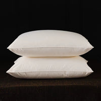 93% Goose Feather down Pillow for Sleeping 1 Pair, Home Bed Pillows Inserts Standard Queen King Size, 100% Organic Cotton Shell