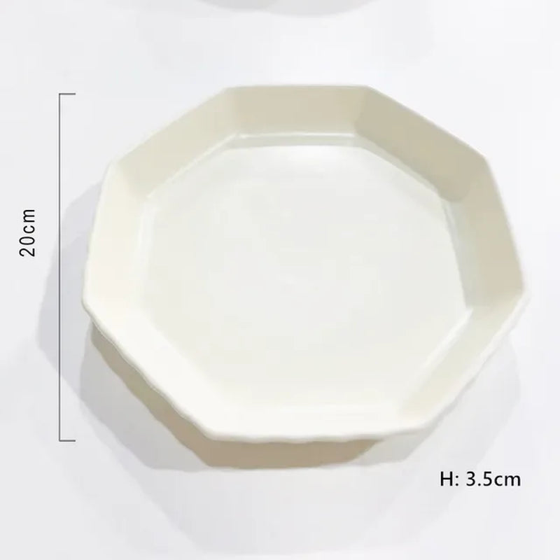 Solid Colored Ceramic Dinner Plates