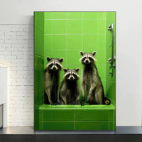 Funny Animal Bathroom Wall Prints