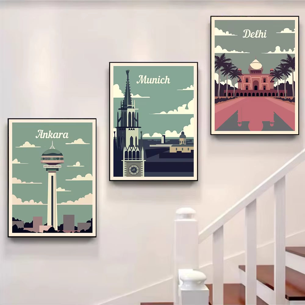 World Famous Cities Architecture Wall Prints