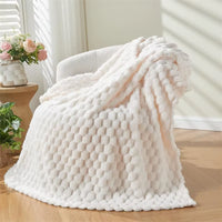 Solid Thickened Multifunctional Blanket Artificial Rabbit Plush Bed Blanket Soft Comfortable Throw Blankets Bed Cover Bedspreads