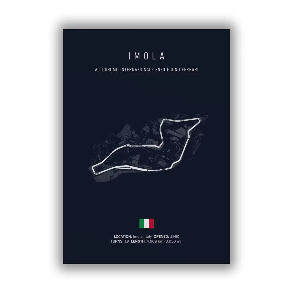 F1 Monaco Circuit Wall Prints