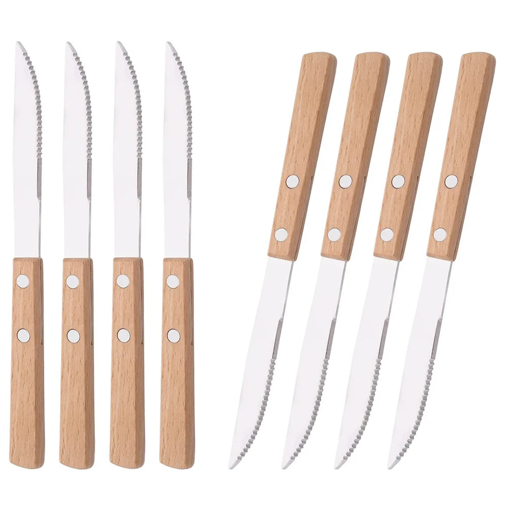 8Pcs Stainless Steel Steak Knife Set 