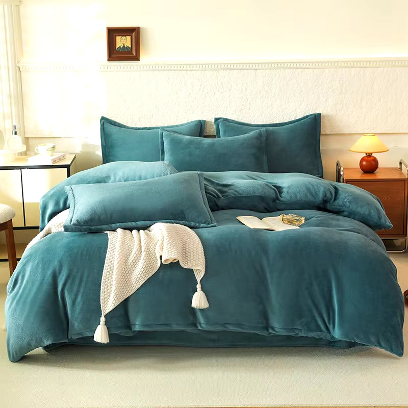 Velvet Duvet Cover, Solid Color