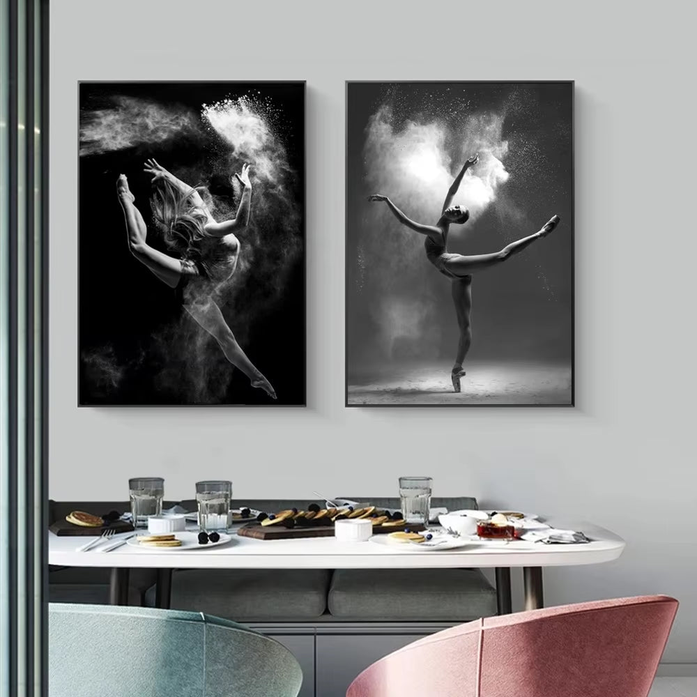 Black and White Ballet Wall Prints