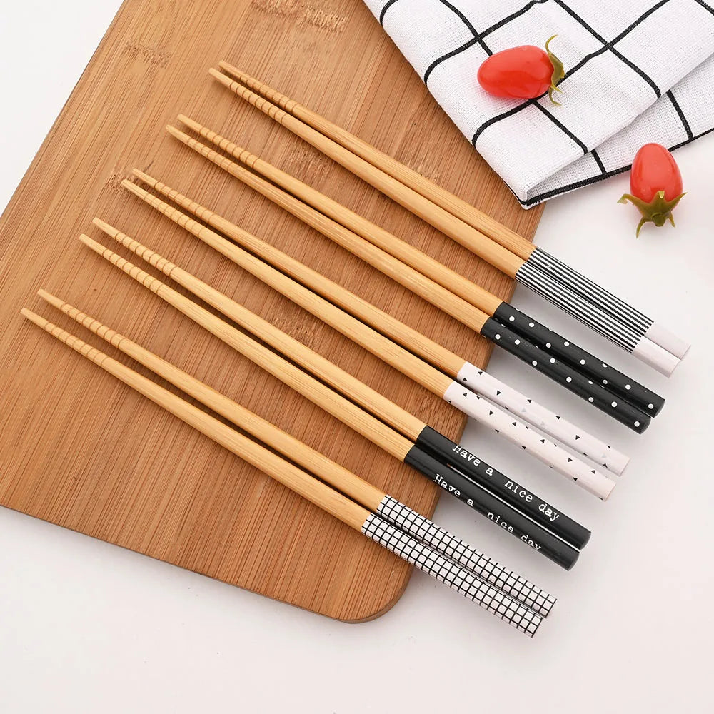 Reusable Bamboo Wooden Chopsticks