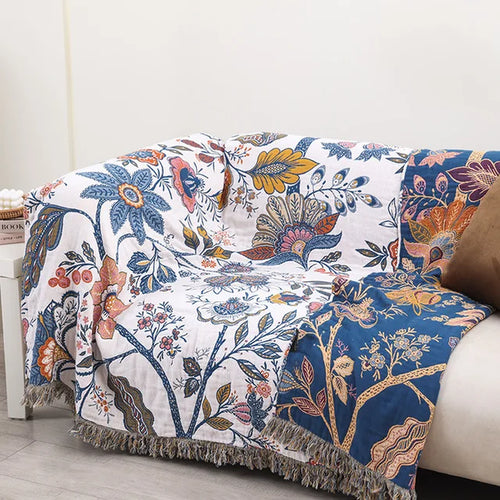 Printed Multifunctional Sofa Blanket