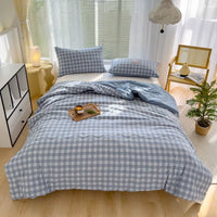 Summer Cotton Quilts Thin Air Conditioning Comforter Soft Breathable Bed Blanket Floral Duvet Cover Thin Quilts Machine Washable