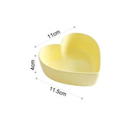 Heart-Shaped Ceramic Bowls