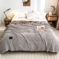 Ultra-Soft Plaid Fleece Bed Blanket