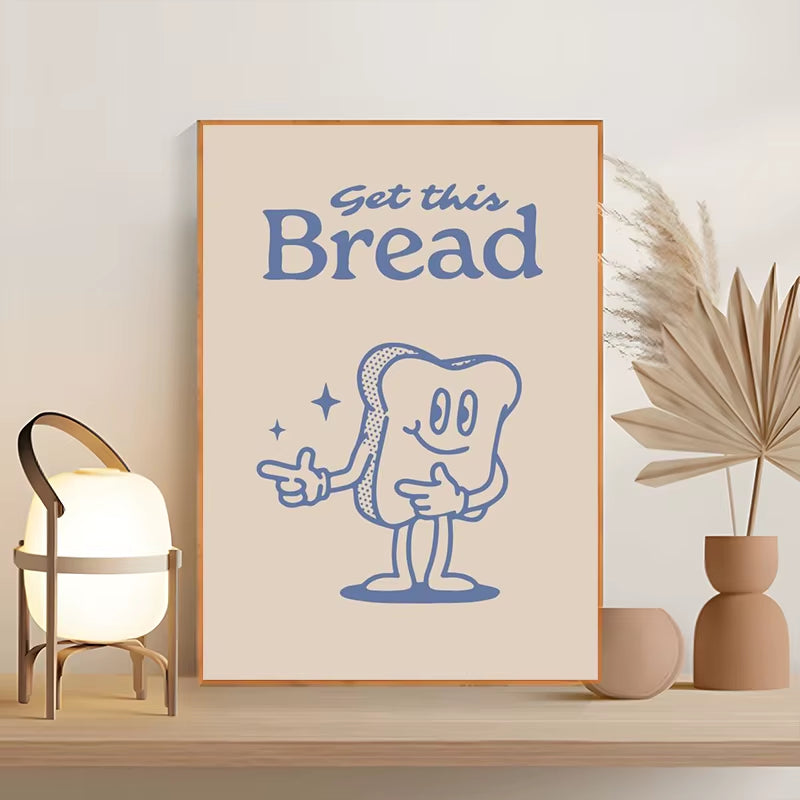 Fun Breakfast Theme Wall Prints 