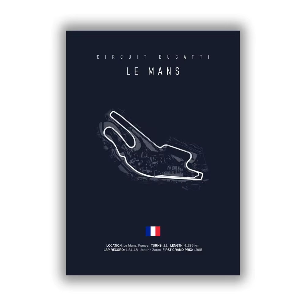 F1 Monaco Circuit Wall Prints