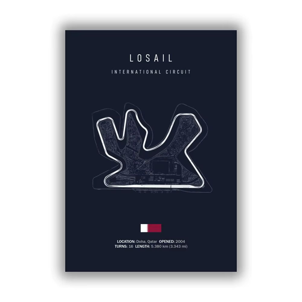 F1 Monaco Circuit Wall Prints