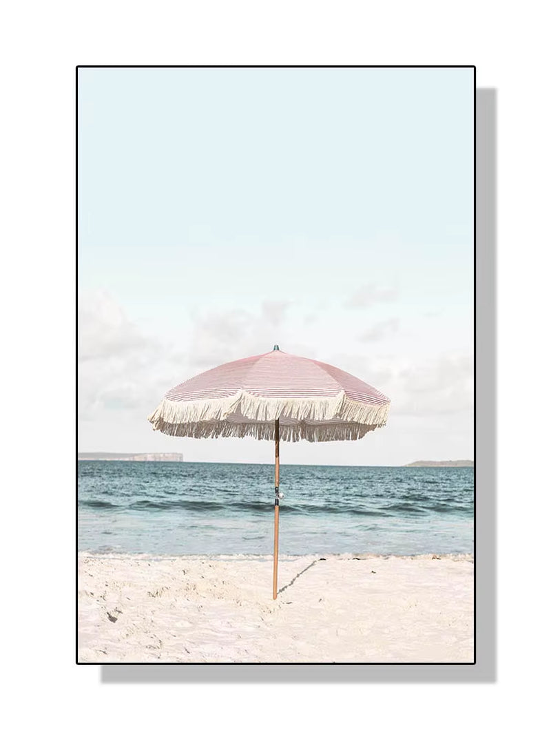 Pink Ocean Surf Wall Print