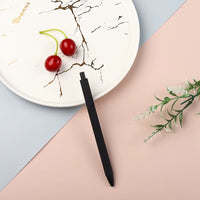 1Pcs Simple Press Type Gel Pen Macaron Black Ink Ballpoint Pens Student School Office Supplies