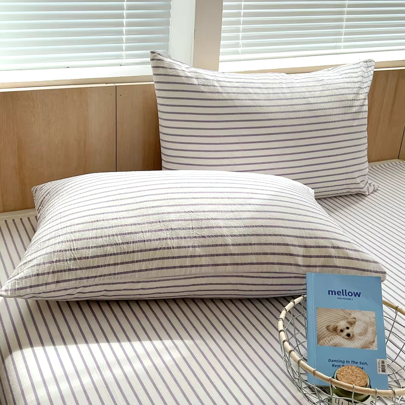 Soft Cotton Striped Pillow Covers