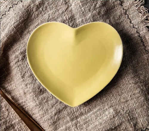 Morandi Heart-Shaped Ceramic Plates