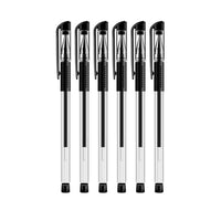 6Pcs Gel Pen Set Black Blue Red Ink 0.5Mm Refill Replaceable Ballpoint Pen Students School&Office Supplies Stationery