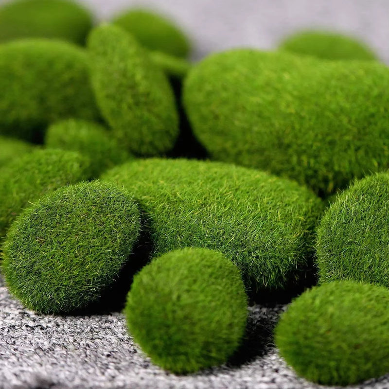 40 Decorative Faux Moss Rocks