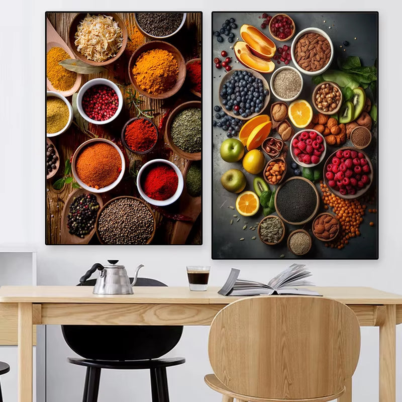 Retro Spice & Sushi Wall Print