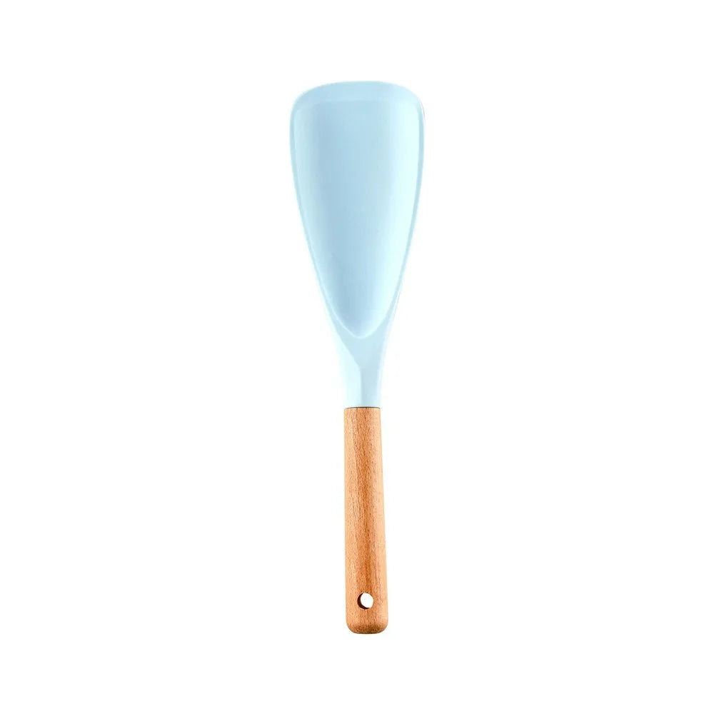 Blue Silicone Non-Stick Cooking Utensils