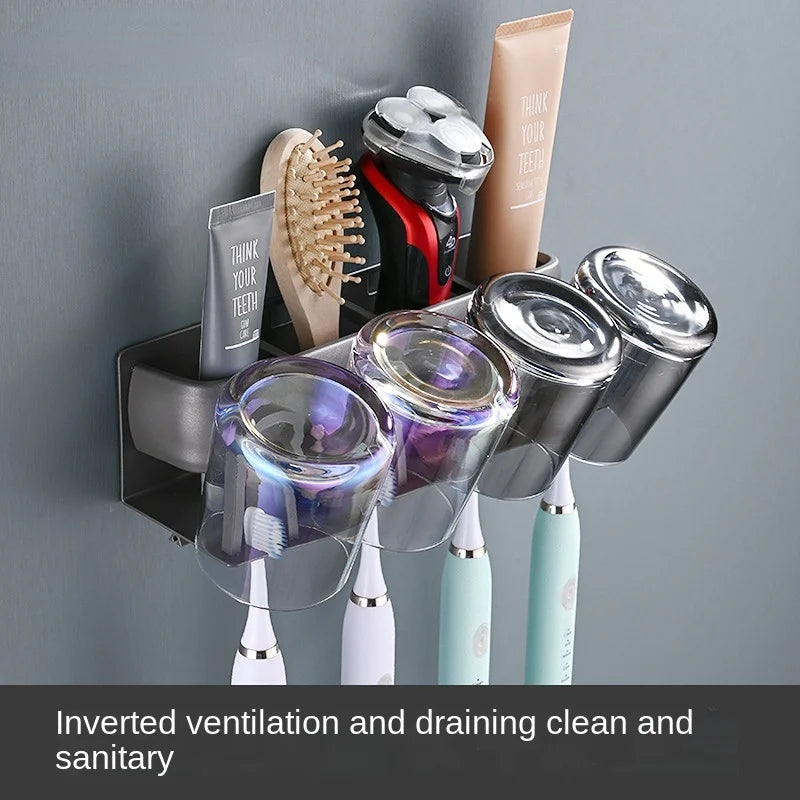 Modern Metal Toothbrush Holder