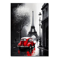 London Bus & Paris Tower Wall Prints