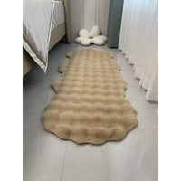 Plush Irregular Bubble Fleece Area Rug