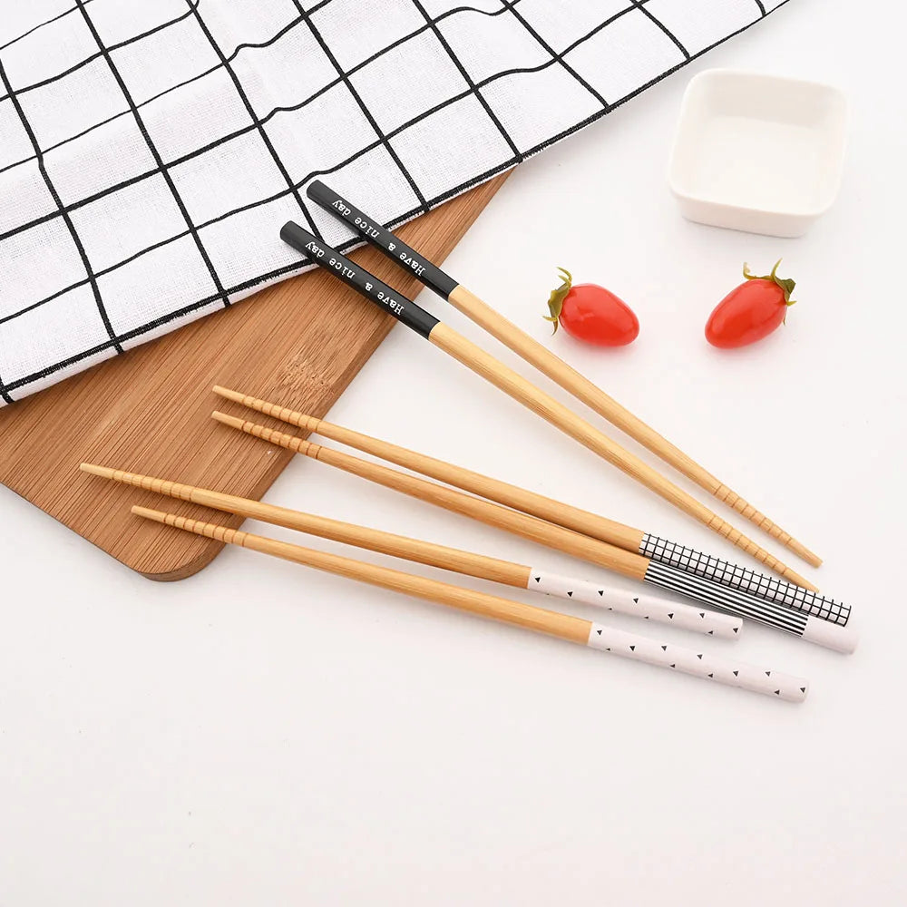 Reusable Bamboo Wooden Chopsticks