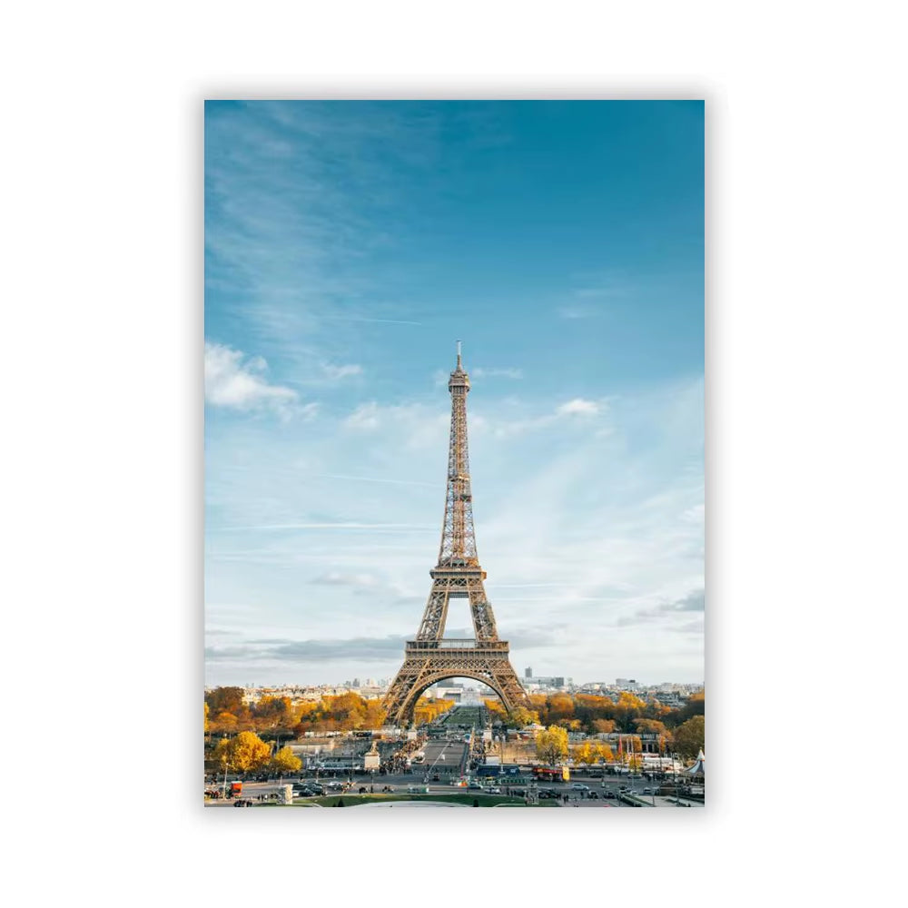 Paris Tower Seasonal Landscape Wall Prints