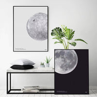 Minimalist Moon & Planet Wall Print