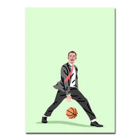 Celebrities Playing Basketball Wall Prints