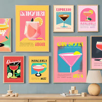 Retro Cocktail Wall Print