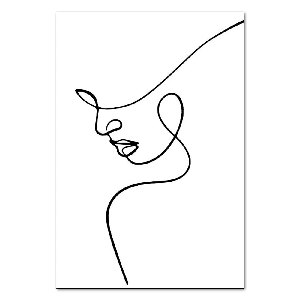 Abstract Line Couple Wall Prints