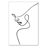 Abstract Line Couple Wall Prints