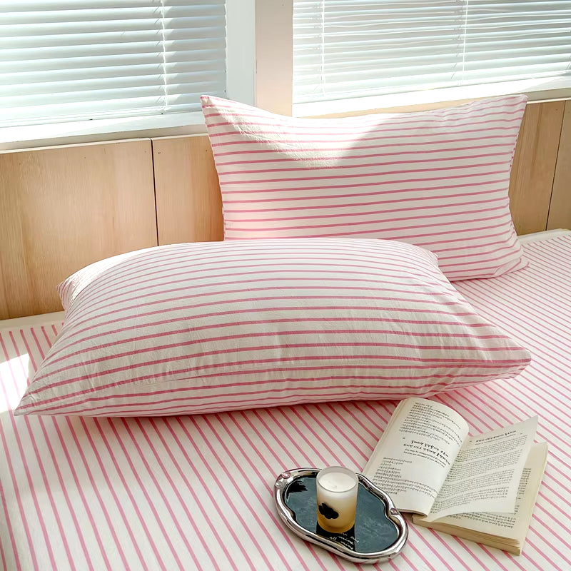 Soft Cotton Striped Pillow Covers