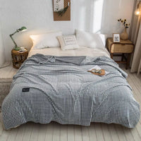 Ultra-Soft Plaid Fleece Bed Blanket