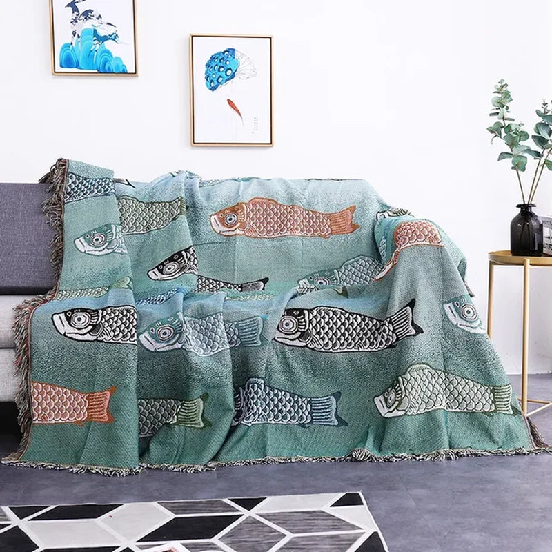 Modern Sea Throw Blanket