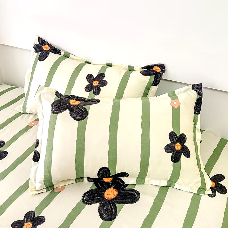 Plush Patterned Pillowcase Set