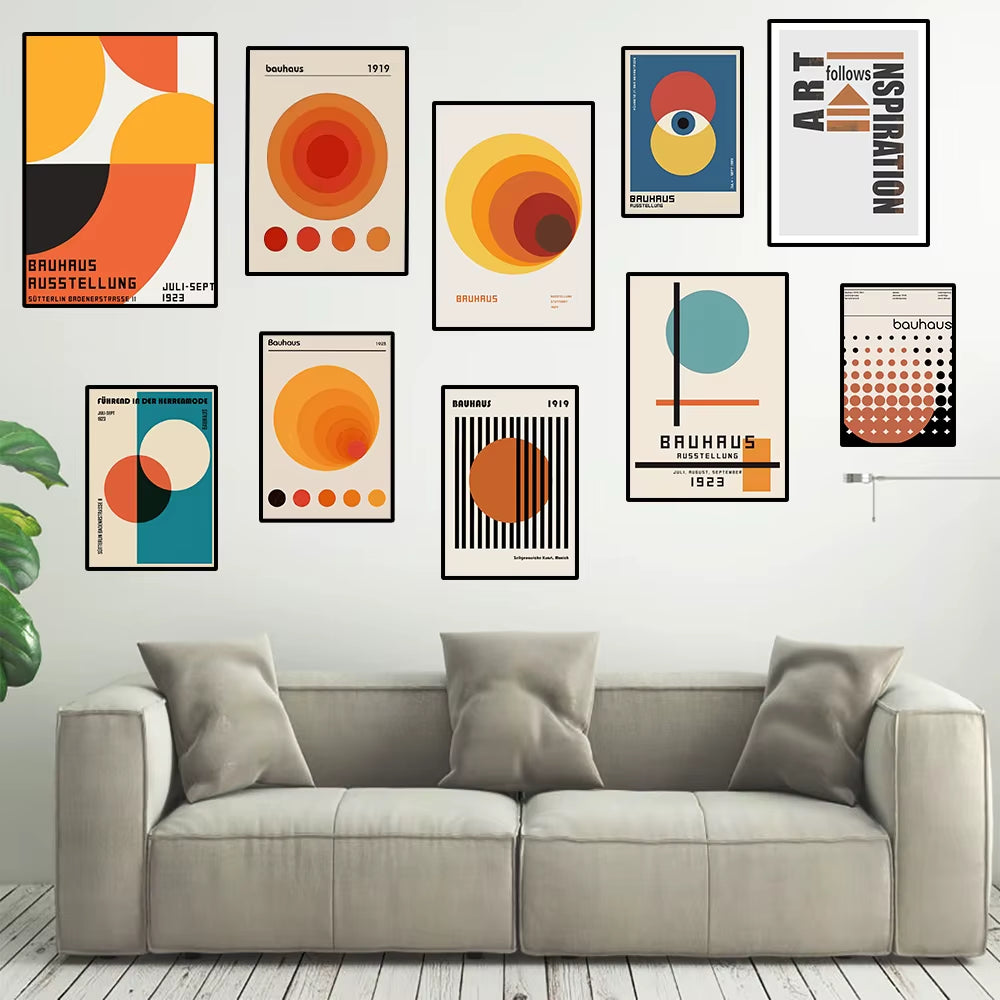 Geometric Distortion Wall Prints