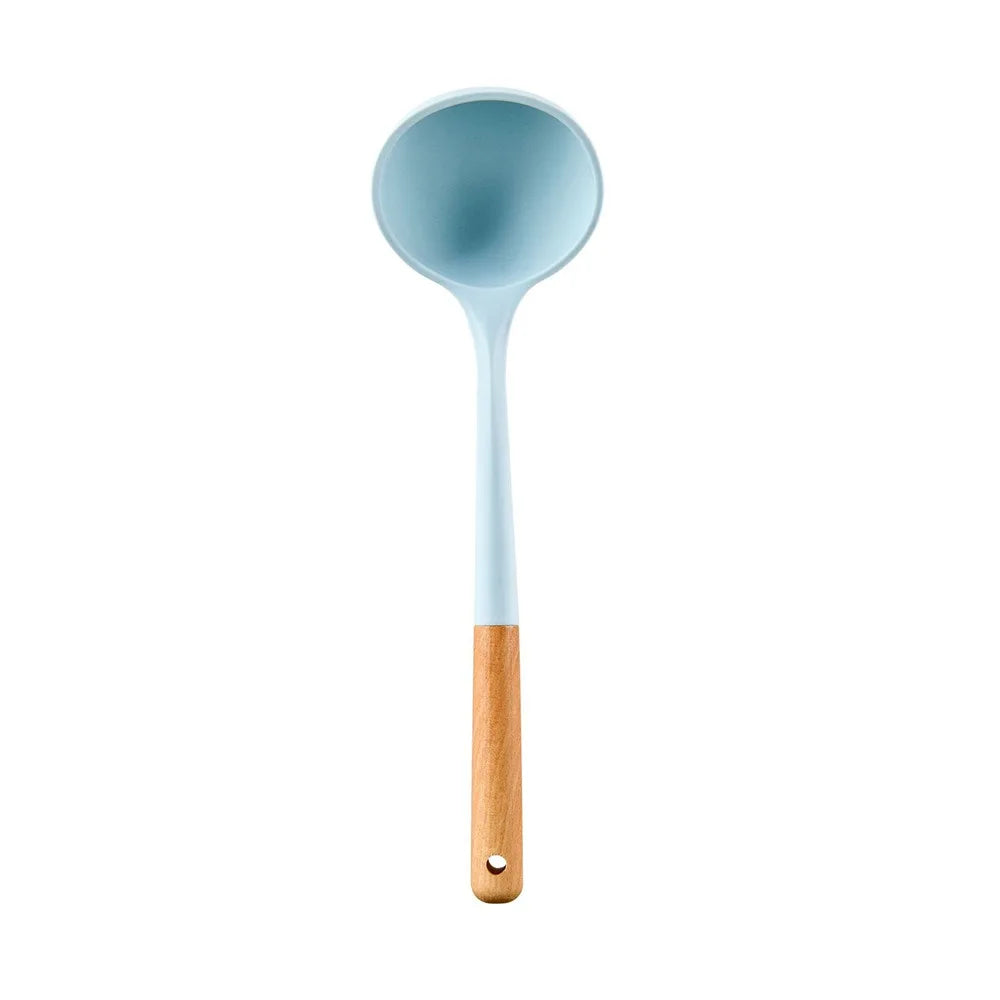 Blue Silicone Non-Stick Cooking Utensils