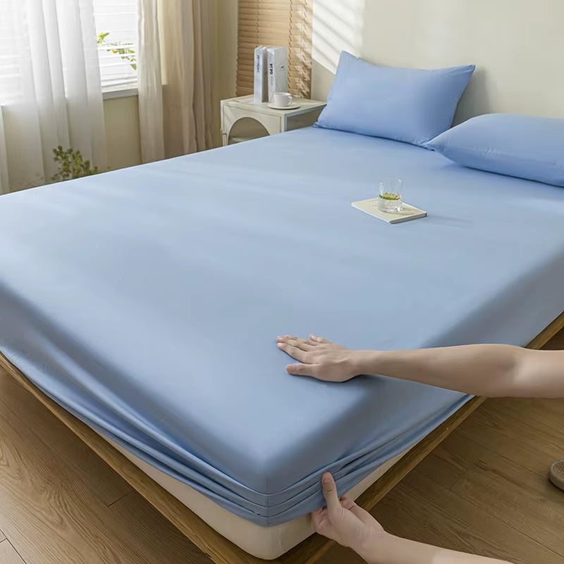 100% Waterproof Mattress Covers Protector Adjustable Non-Slip Bed Fitted Sheet with Elastic Band for Queen King 90/140/160/200