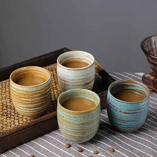 Handmade Glazed Ceramic Coffee Mugs