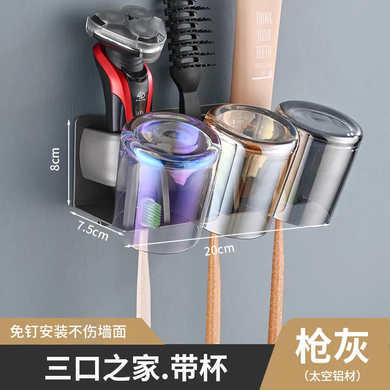 Modern Metal Toothbrush Holder