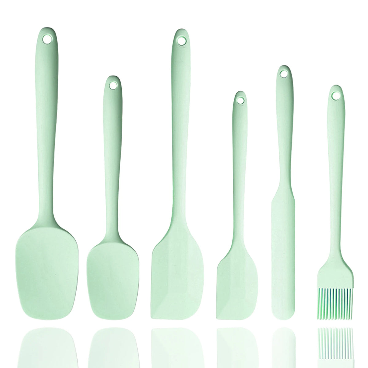 6Pcs Food Grade Silicone Spatula Set